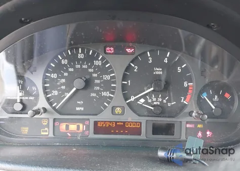 2000 BMW 323I из США, поврежденный, VIN WBAAM3348YFP79534